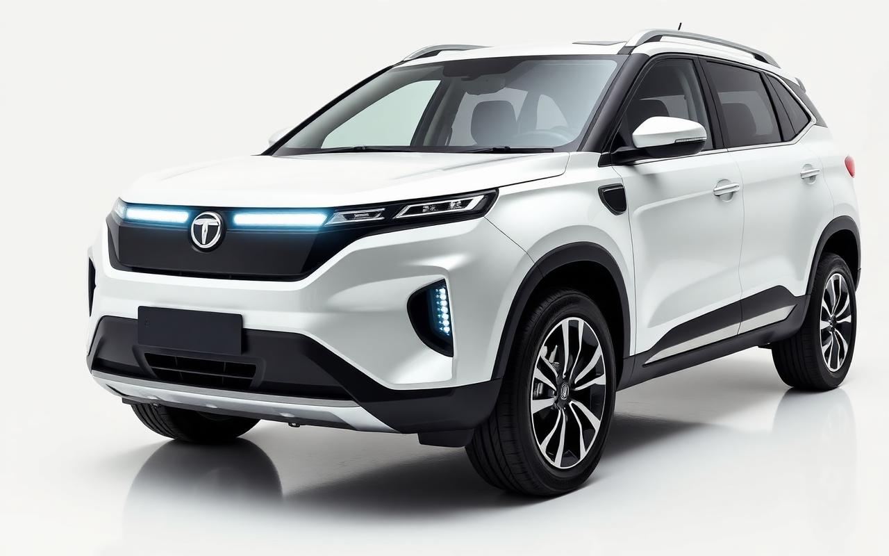 Tata Sierra EV — front three-quarter view